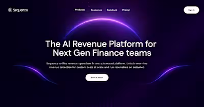 Hero section design for AI startup. Dm to get a website.