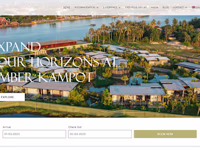 Luxury Riverside Resort In Kampot | Amber Kampot