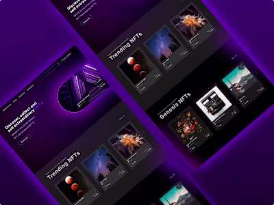 SPACE NFT web page design