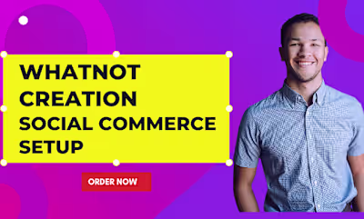 I will setup whatnot marketplace, facebook shop, instagram shop…