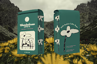 Wanderbrew Coffee Co. Brand Design and Packaging