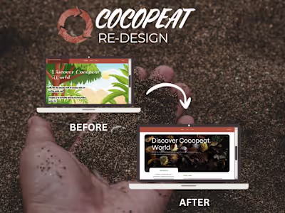 Cocopeat Website Re-design