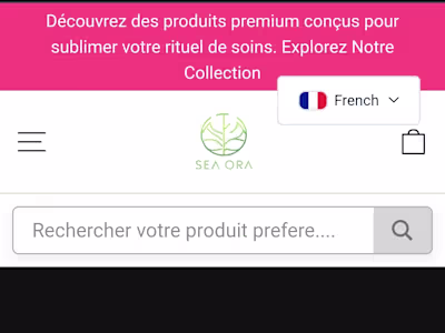 Seaora Product Page Development