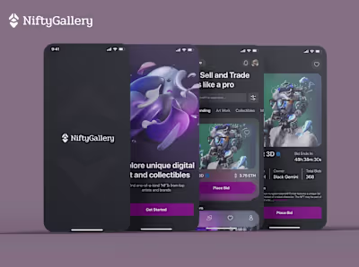 NiftyGallery NFT Mobile App