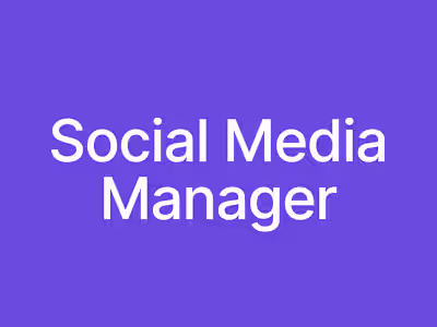 Social Media Manager