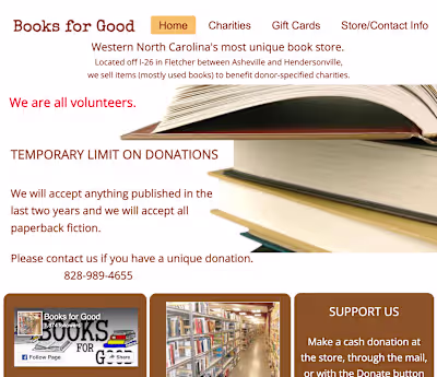 Books for Good: Redesigning Website for Impact