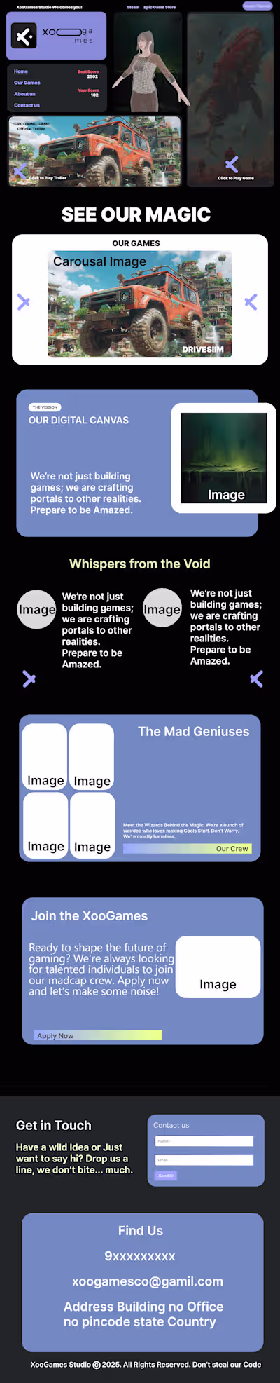 XooGames Studio Website