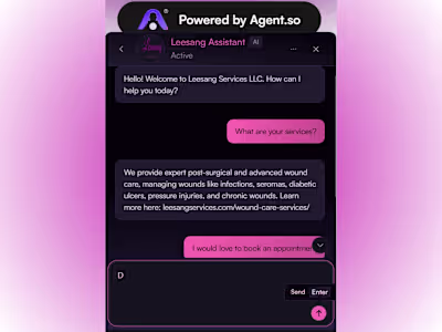 AI Agent Integration for Leesang Services LLC