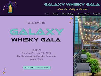 Website Development for a Non-Profit Gala Event