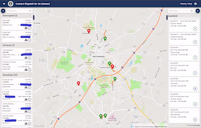 Bus dispatcher web app