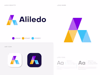 A letter logo design 