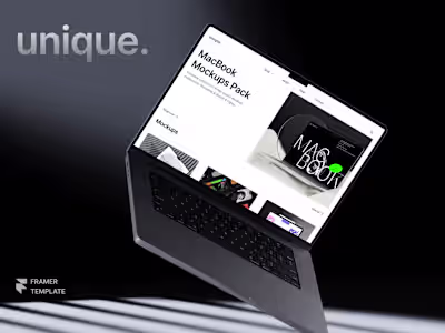 Unique - Ecommerce Website (Framer Development)