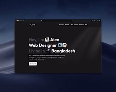 foLand - Portfolio Landing page