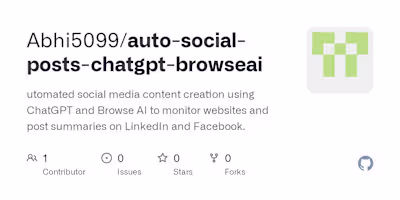 Automated Social Media Posting with AI