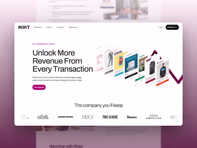 Custom Framer Website Design for Rokt