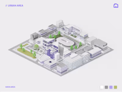 Smart City - 3D Illustration
