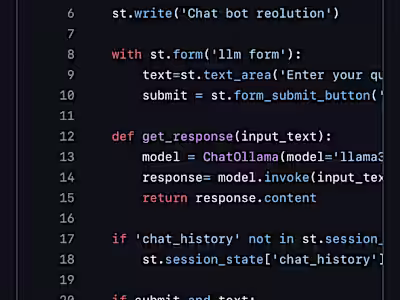Chatbot Development with LLM and Ollama