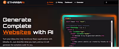 Etharba AI website Generator