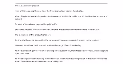 Email and Ad Campaign for New Info Product Launch