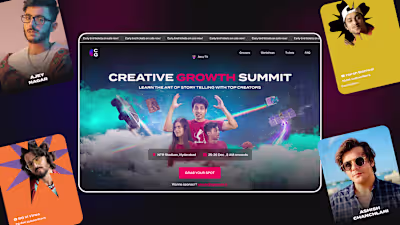 Designing a Creator Growth Event website