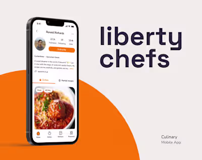 Culinary Mobile App UI/UX Design