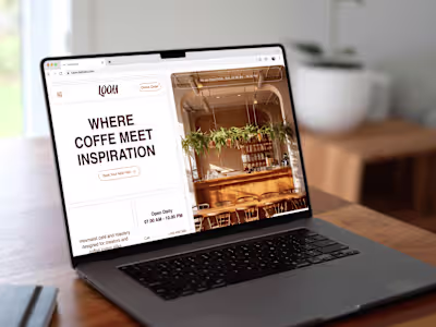 Loom - Unique 1 Page Web Design