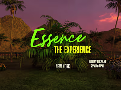 3D Flyer for The Essence Experience