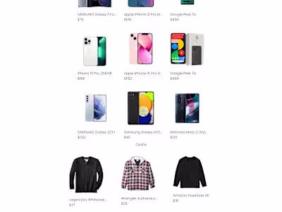 Simple Ecommerce Website