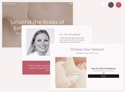 Website for Energy Healing Practitioner