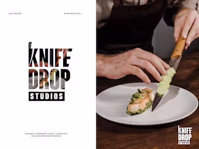 Knife Drop Studios Logo Design