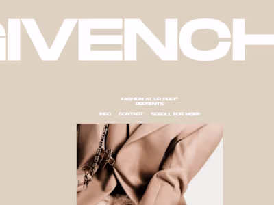 Animated Scroll Website