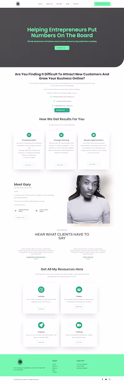 Build an Service Based Website in Wordpress