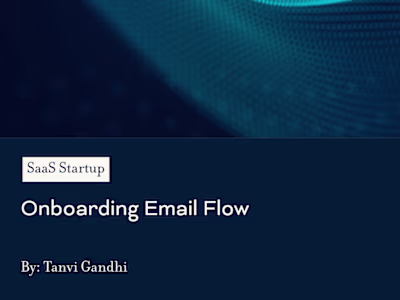Created Email flow for Sign-up leads