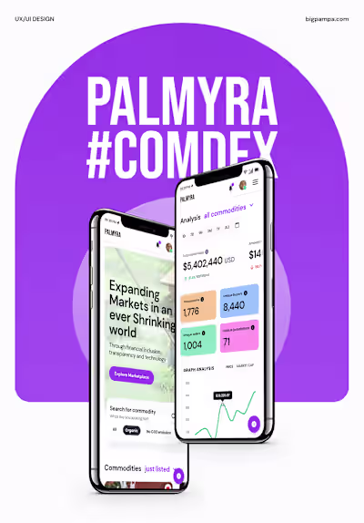 Palmyra - App and web design