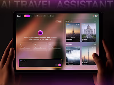 AI Travel Assistant UI —