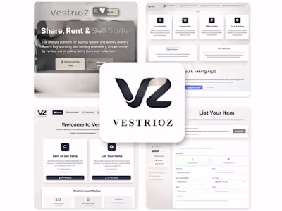 VestrioZ – Fashion Rental Marketplace
I