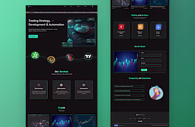 Crypto Website Design