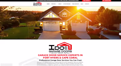 Website Development for Garage Door Service