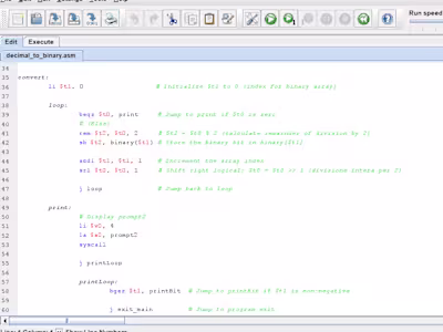 C To MIPS Assembly