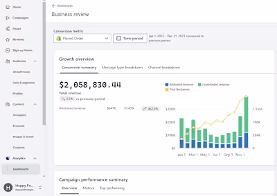 Klaviyo Email Marketing flows setup for e-commerce brand
