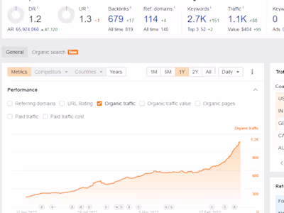 Onpage and Keyword Research Project