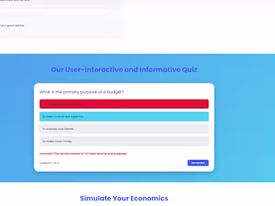 I made this financial helping