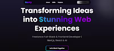 Harry’s Portfolio website