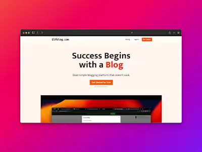EsyBlog.com - Full Fledged Blogging Platform