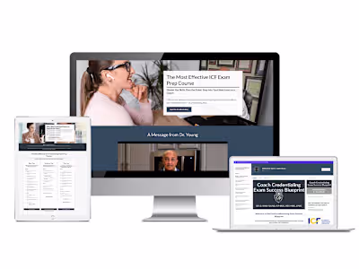 Full Kajabi Funnel & Course Build for ICF Pre-Certification