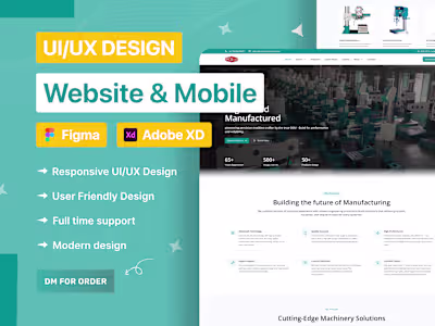 Website Redesign for Industrial Machinery Manufacturer