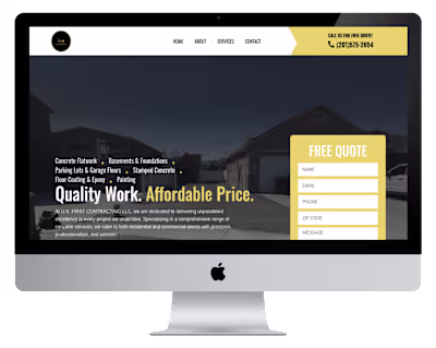 Construction Website Design