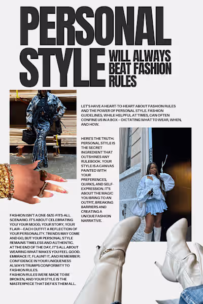 Blog/Magazine Content Creation for Fashion