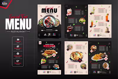 Professional Restaurant Menu design