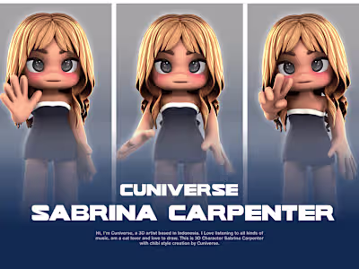 3D Character: Sabrina Carpenter